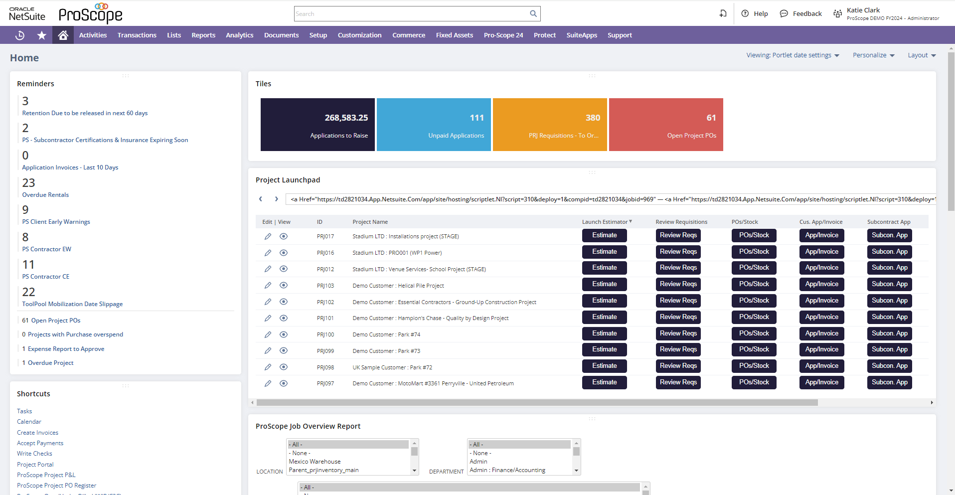 ProScope Dashboard v1