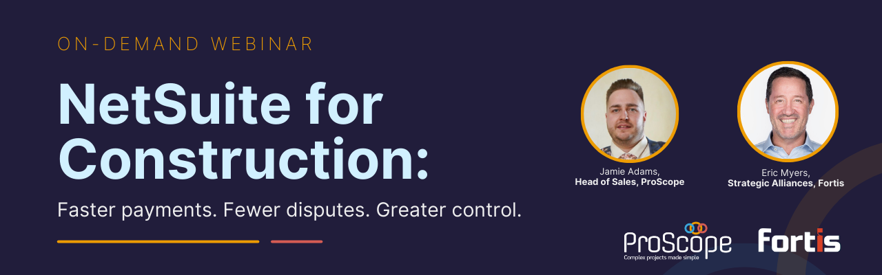 NetSuite for Construction - On-Demand Webinar